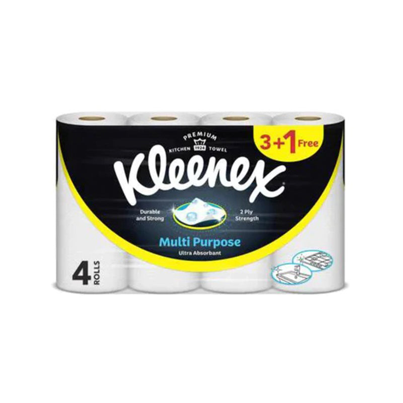KLEENEX VIVA MULTI PURPOSE TISSUE 3+1 ROLLS