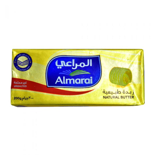 Almarai Natural Butter Unsalted 200gm