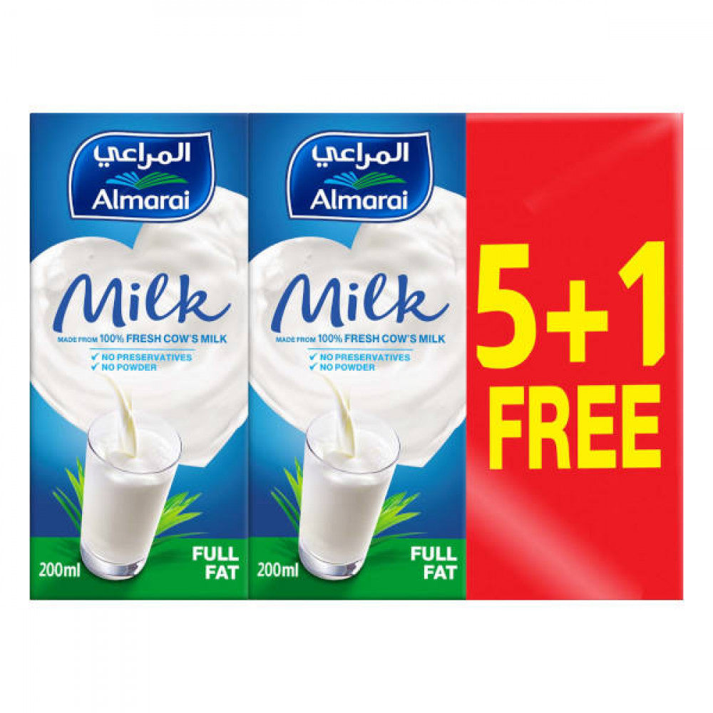 Almarai Long Life Full Fat Milk 150ML X6