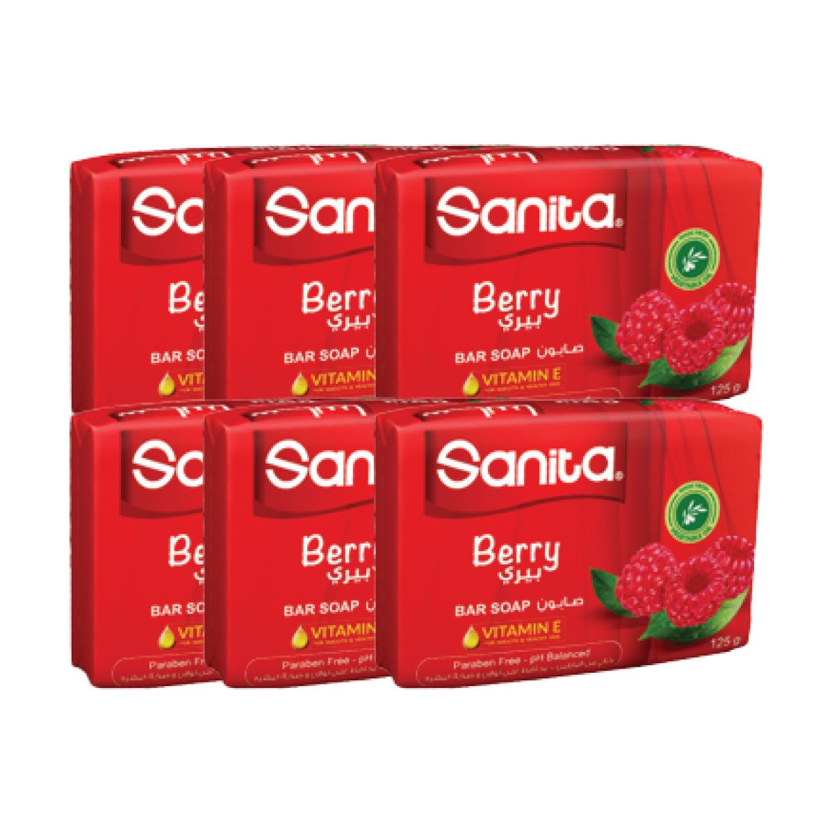 Sanita Hand Soap Bar Berry Scent 125 Gm OTR