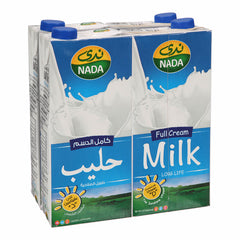 NADA LONG LIFE FULL FAT MILK 4X1LTR