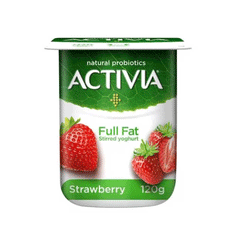 ACTIVIA STRAWBERRY F/F YOGHURT 120GM