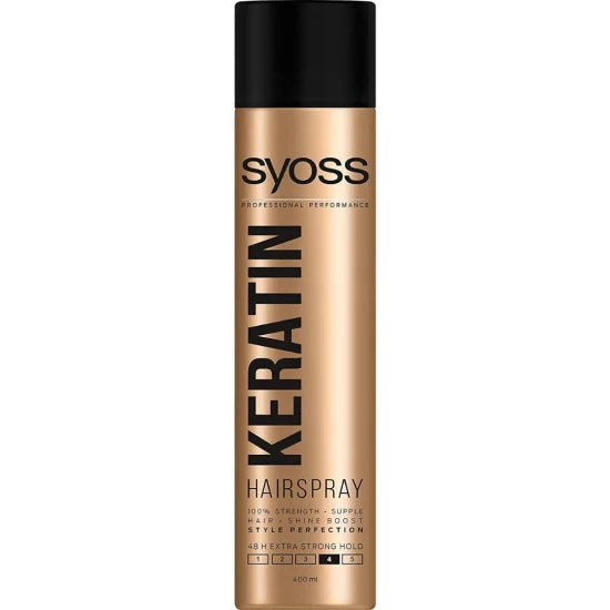 Syoss Keratin Non-Stick Hair Spray Extra Strong Hold 4 (400ml)