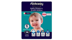 Alokozay Baby Diapers Size 6 (15+kg) 14's