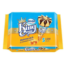 IGLOO KING CONE BUTTERSCOTCH 5X120ML