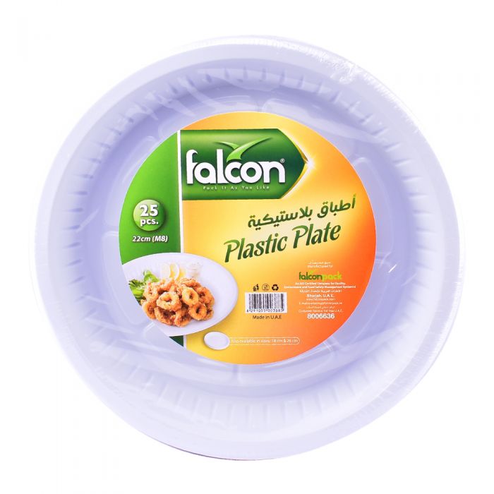 Falcon Plastic Plate 25pc 8-22 M8