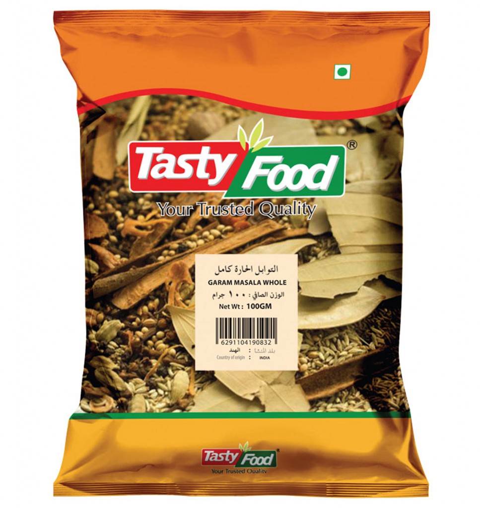TASTY FOOD GARAM MASALA WHOLE 100GM