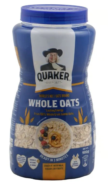 QUAKER WHOLE OATS 900gm