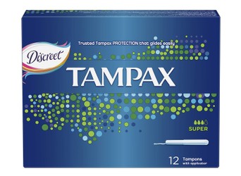 Discreet Tampax 12 Super