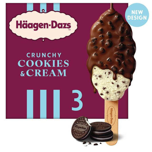 Haagen Dazs Ice Cream Stick Cookies & Cream Flavor 80ml
