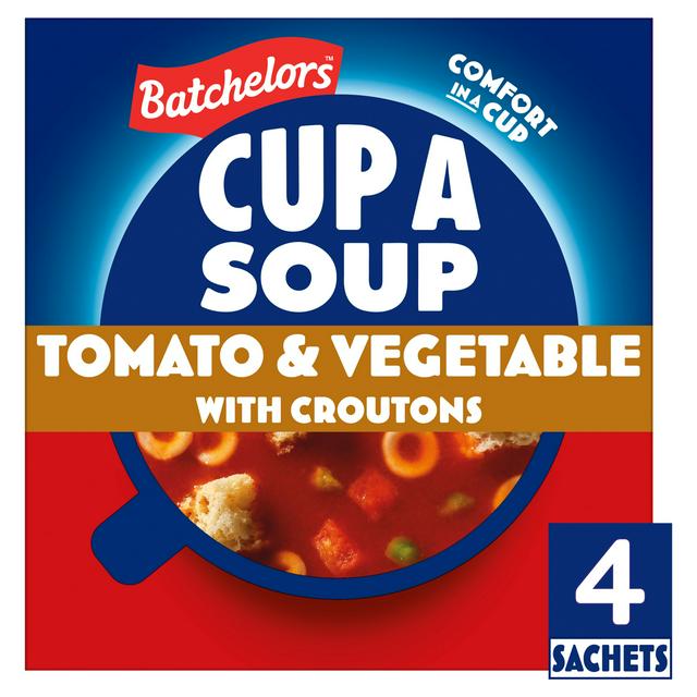 Batchelors Cup a Soup Tomato & Vegetable with Croutons (4 Sachets)