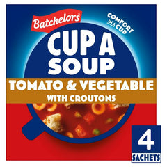 Batchelors Cup a Soup Tomato & Vegetable with Croutons (4 Sachets)