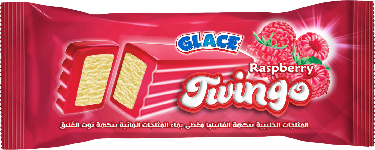 Glace Twingo Raspberry Ice Cream Sandwich 65ml
