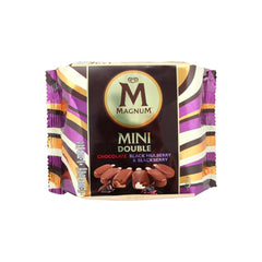 Magnum mini ice cream double chocolate with black mulberry & blackberry
