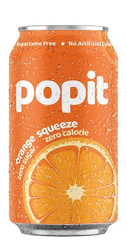 Popit Orange Zero Sugar Drink, 300ml