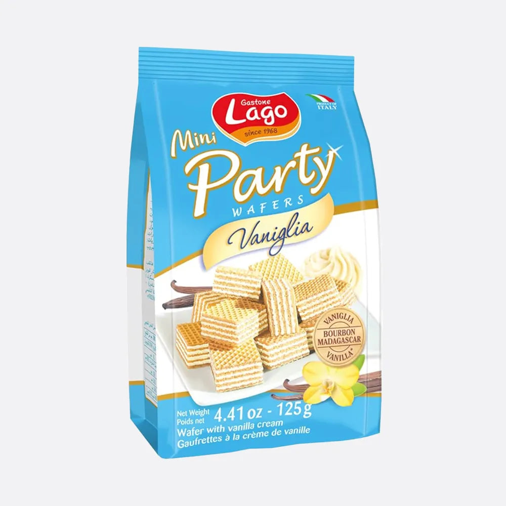 Lago Mini Party Wafer Vanilla 125gm