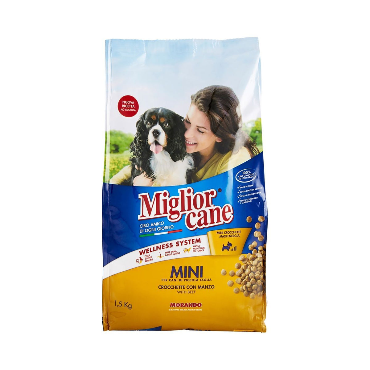 Miglior Cane Dry Food With Beef For Mini Breed Dogs 1.5kg