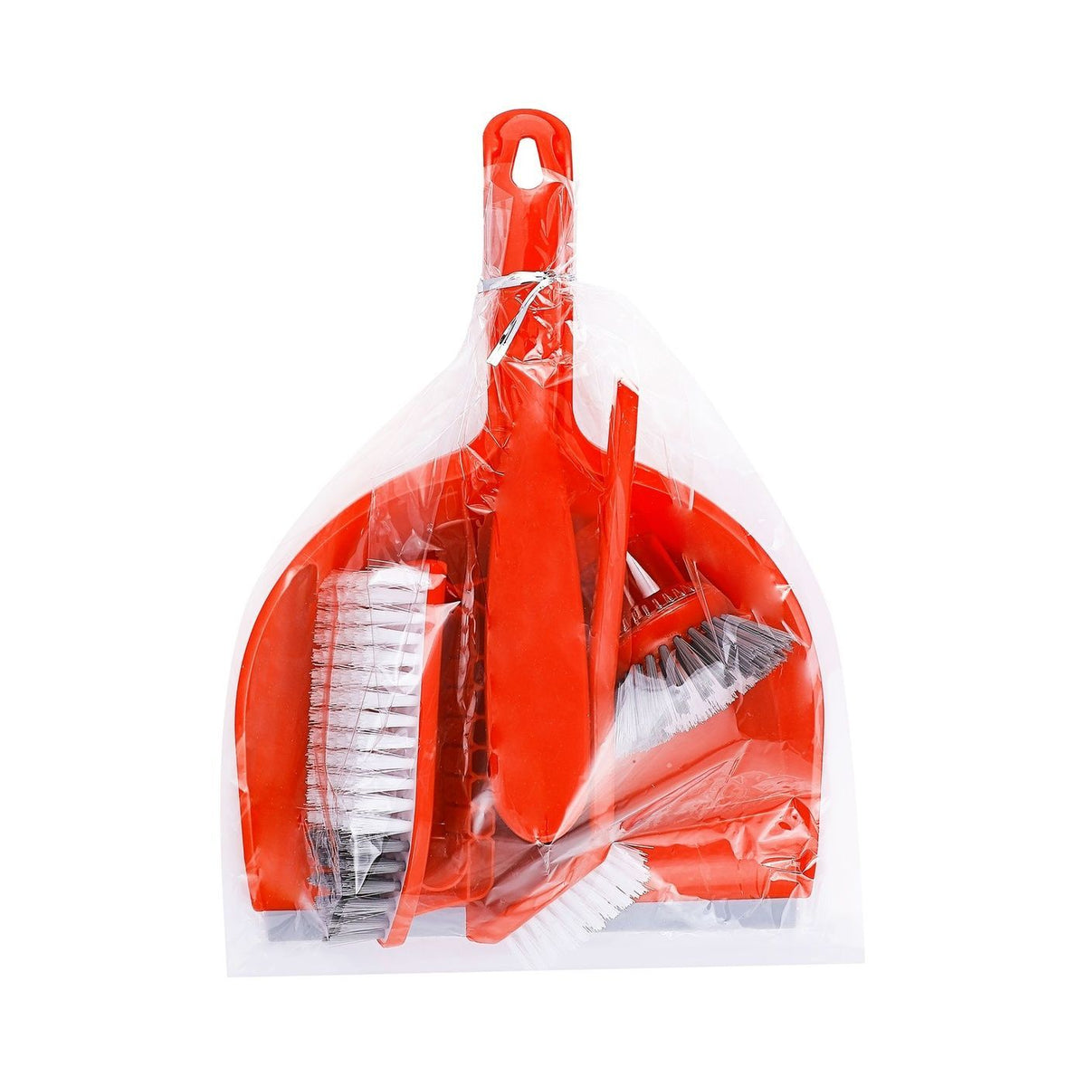 Liao Red Dustpan, Broom & Brush Set