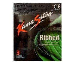 Kama Sutra Ribbed Condom 3'S