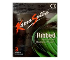 Kama Sutra Ribbed Condom 3'S