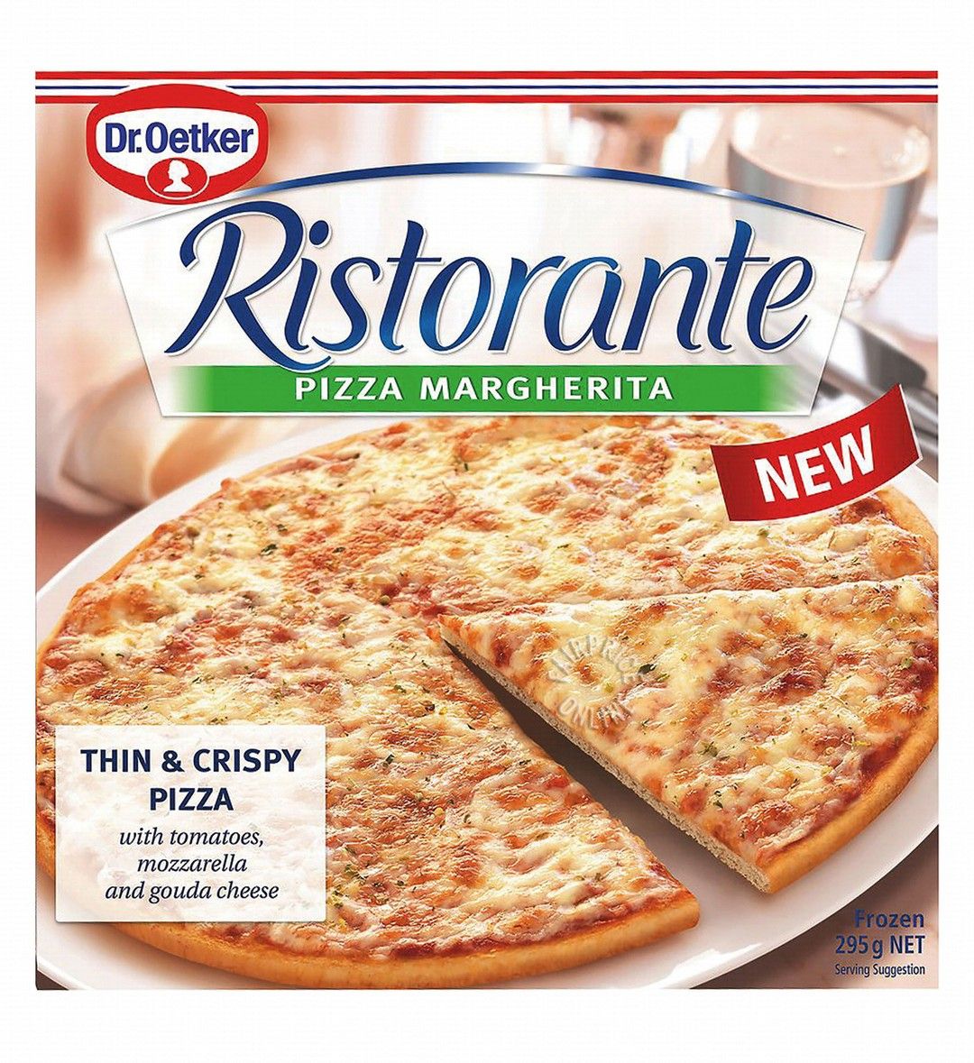 Dr. Oetker Ristorante Frozen Thin & Crispy Margherita Pizza, 295g