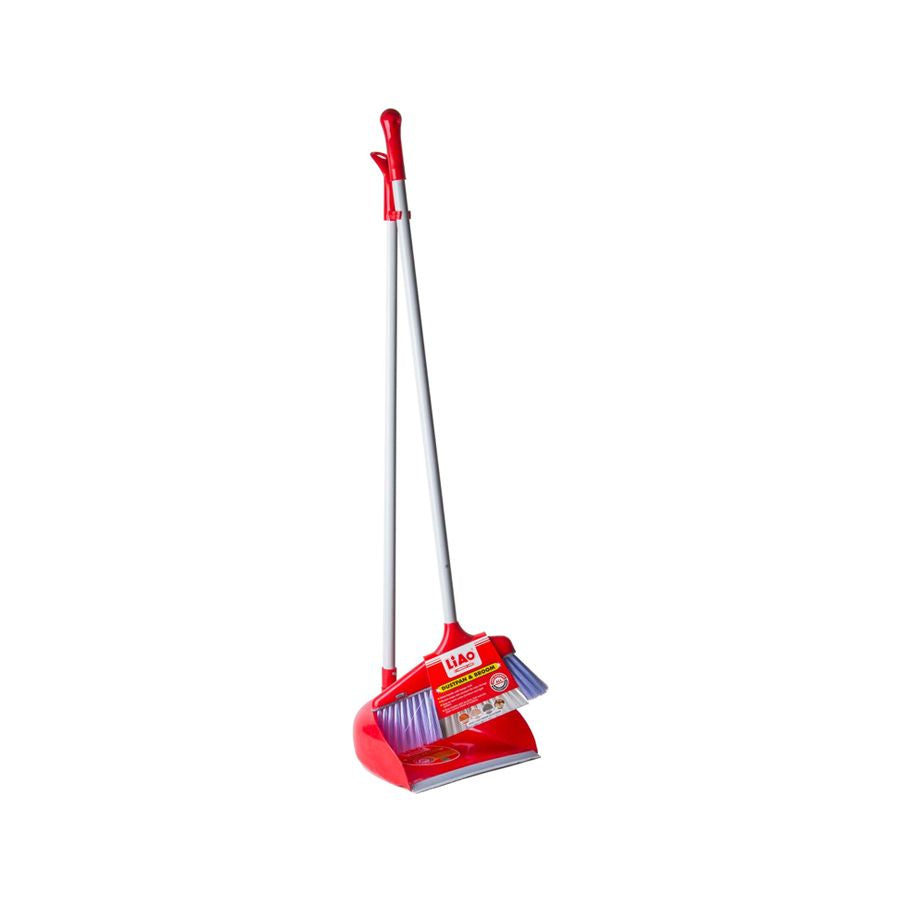 Liao Dustpan & Broom Set With 25cm Dustpan, 75mm Bristle & 65cm Steel Handle
