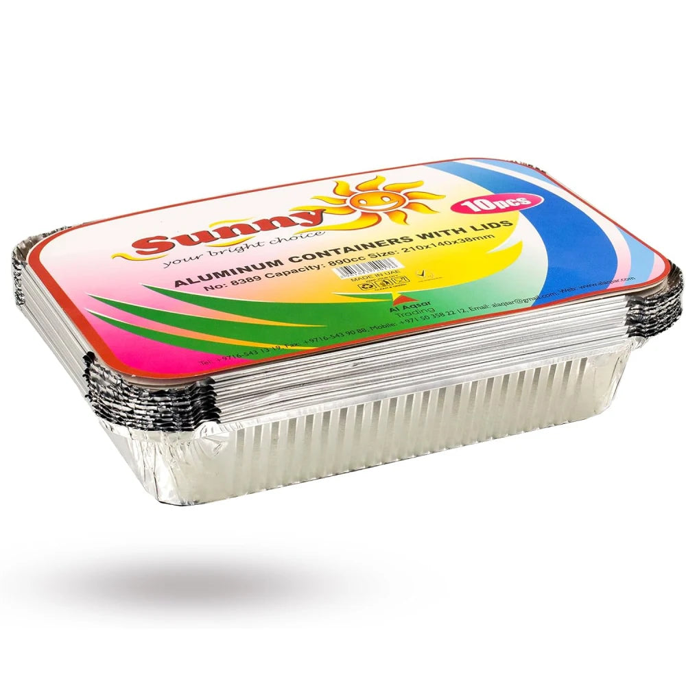 Sunny Aluminum Containers With Lids