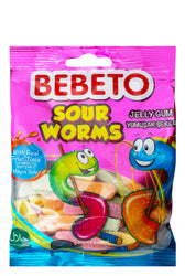Bebeto Sour Worms Soft Candies
