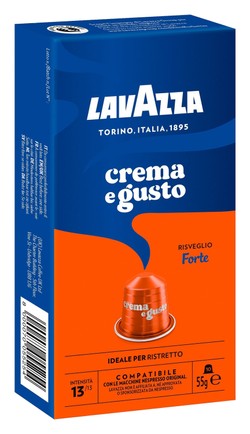 Lavazza Crema E Gusto Forte Coffee Capsules 10 Capsules