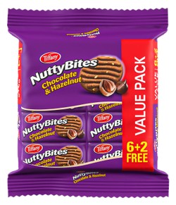 Tiffany Nutty Bites Choco&Hazelnut81Gmx8 Pc Otr