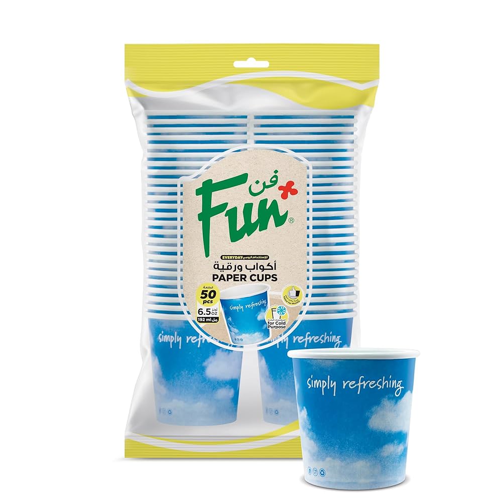 PAPER CUPS 50PCS 6.5OZ