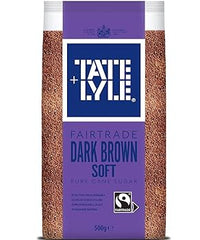 TATE LYLE DARK SOFT BROWN CANE SUGAR 500GM