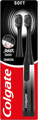 Colgate 360 Degree Sonic Charcoal Carbon Battery Powered Black Soft Toothbrush
