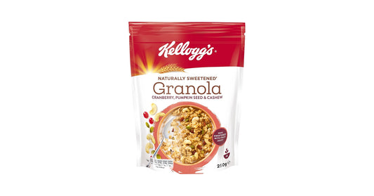 Kelloggs Granola Cranberry, Pumpkin Seeds & Cashews 250Gr