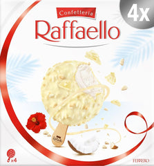 Raffaello Vanilla & Coconut Ice Cream Sticks 4X70ML