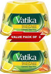 Vatika Naturals Dandruff Guard Styling Hair Cream with Lemon 140mlX2