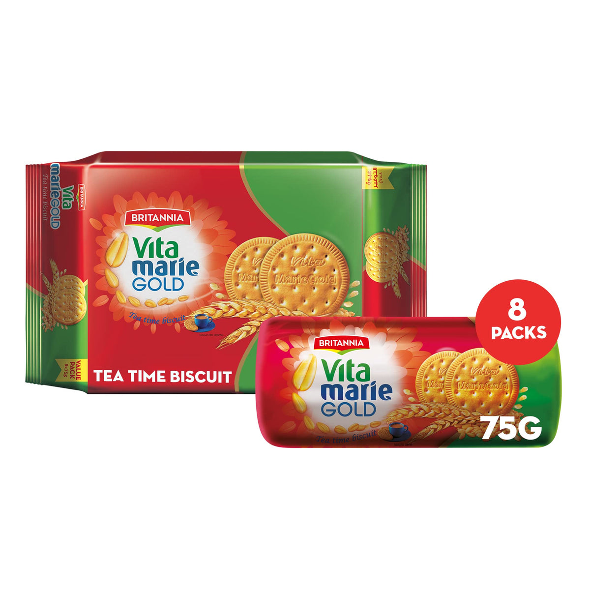BRITANNIA VITA MARIE GOLD 8PC OTR