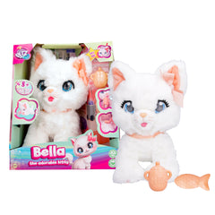 Club Petz White Bella The Adorable Kitty 20cm Electric Plush Toy 1pcs