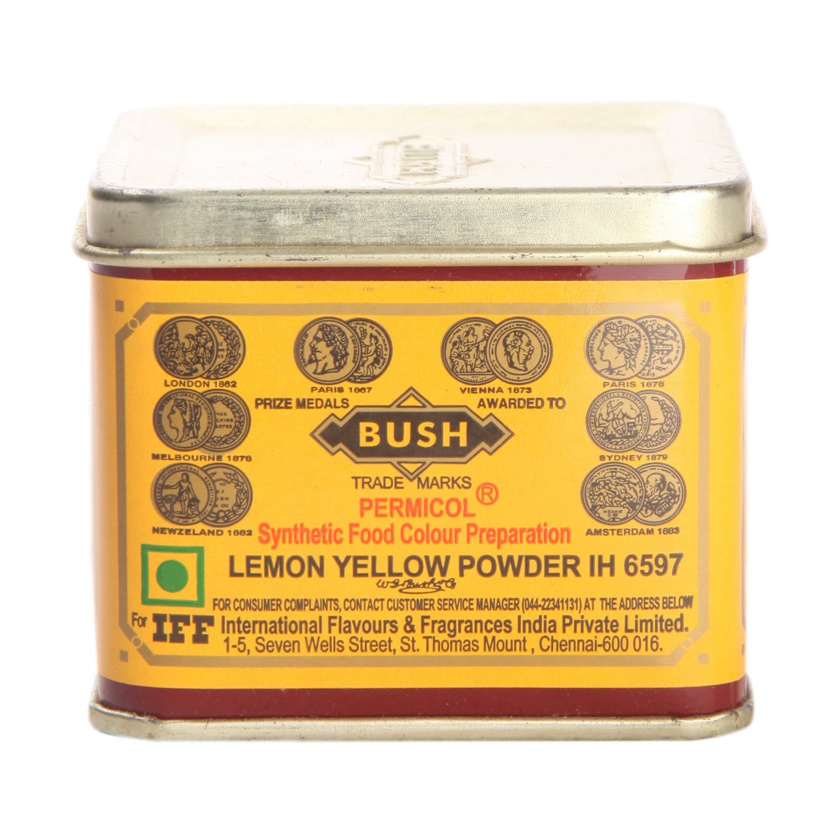Bush Lemon Yellow Food Color Powder 100 Gm