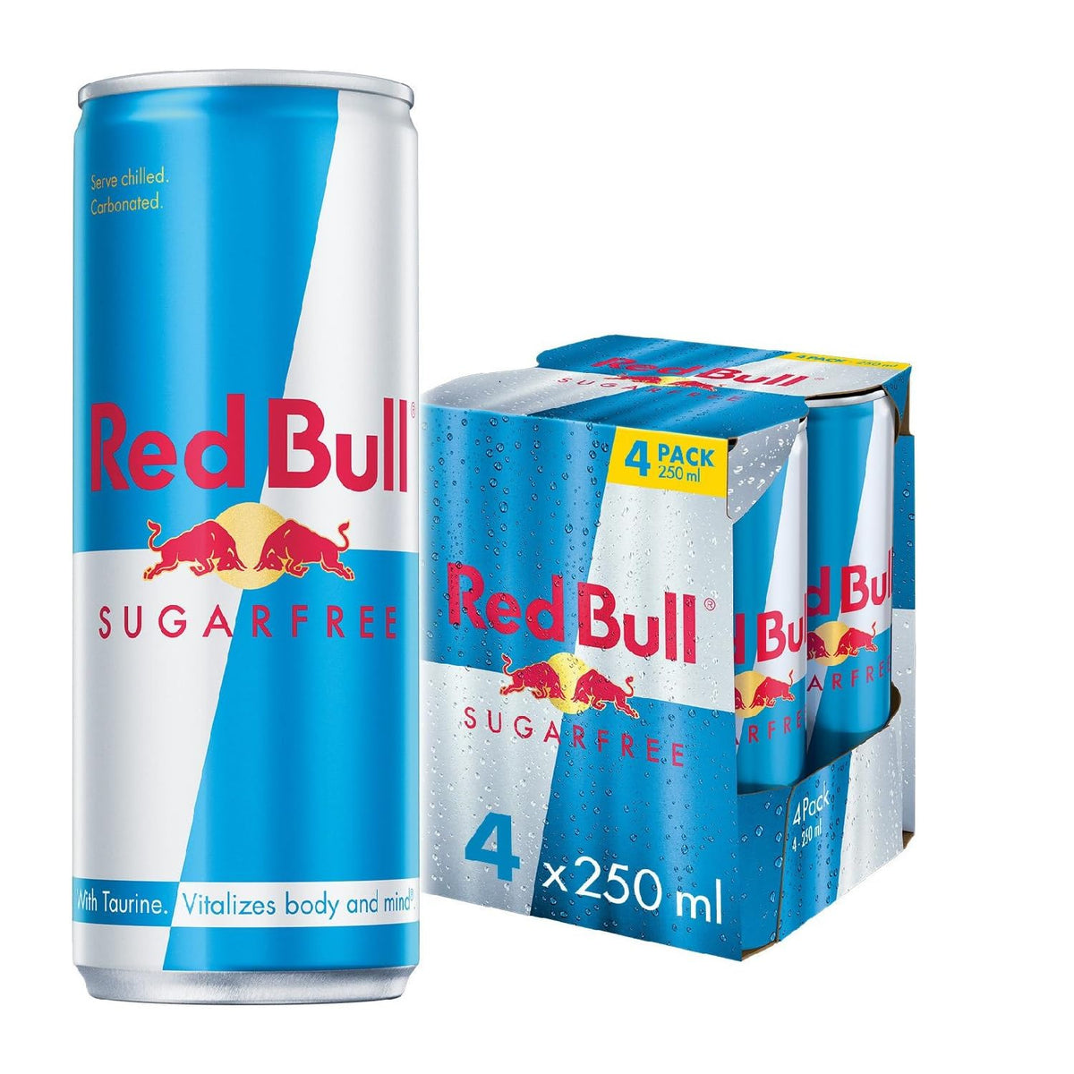 REDBULL SUGARFREE 250MLX4 PC