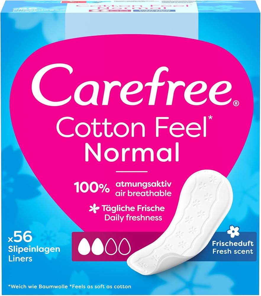 Carefree Small to Medium Cotton Pantyliners Fresh Scent 56 per pack