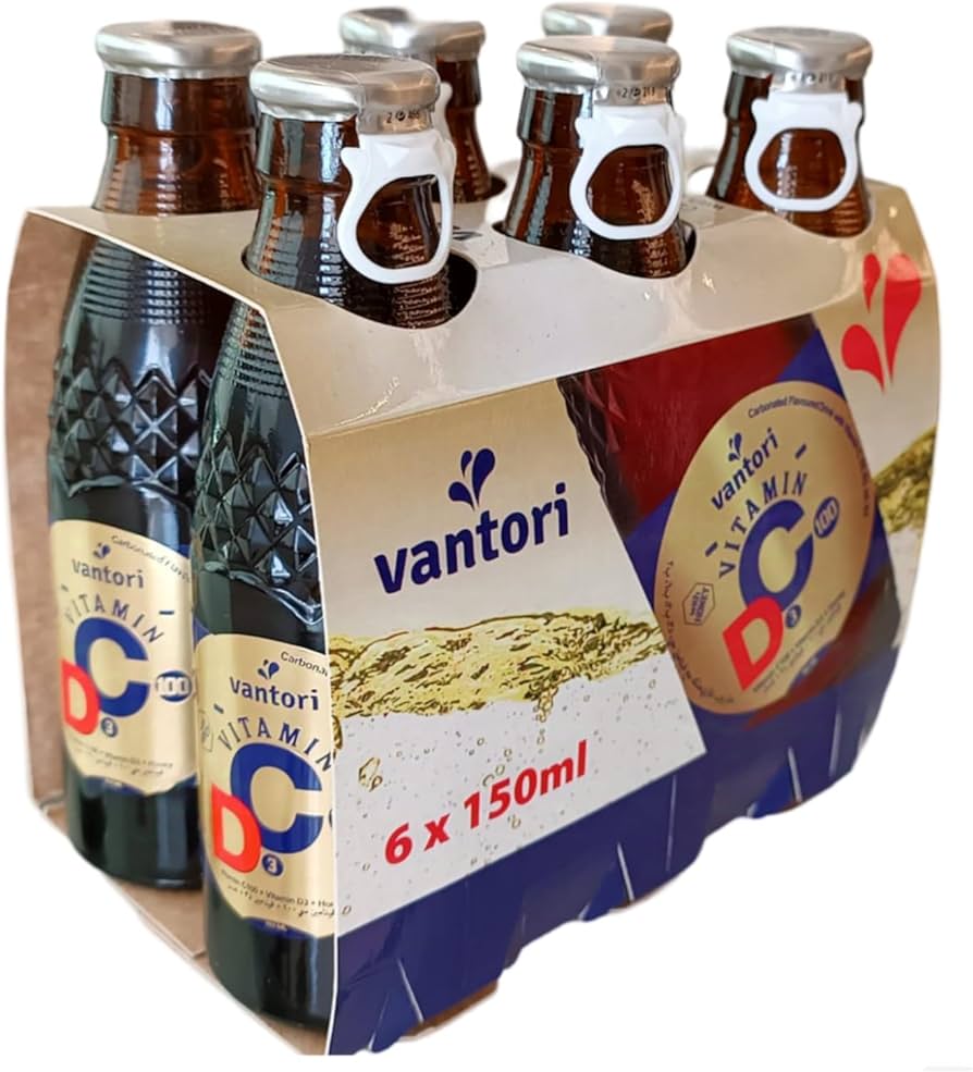 Vantori Carbonated Drink with Vitamin C100, D3 & Honey 150ML X6