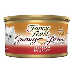 Purina Fancy Feast Gravy Lovers Wet Cat Food with Beef in Gravy 85g