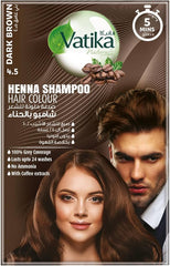 Vatika Henna Shampoo Hair Color Dark Brown 20ml