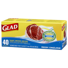 Glad Freezer Zipper Bags 40