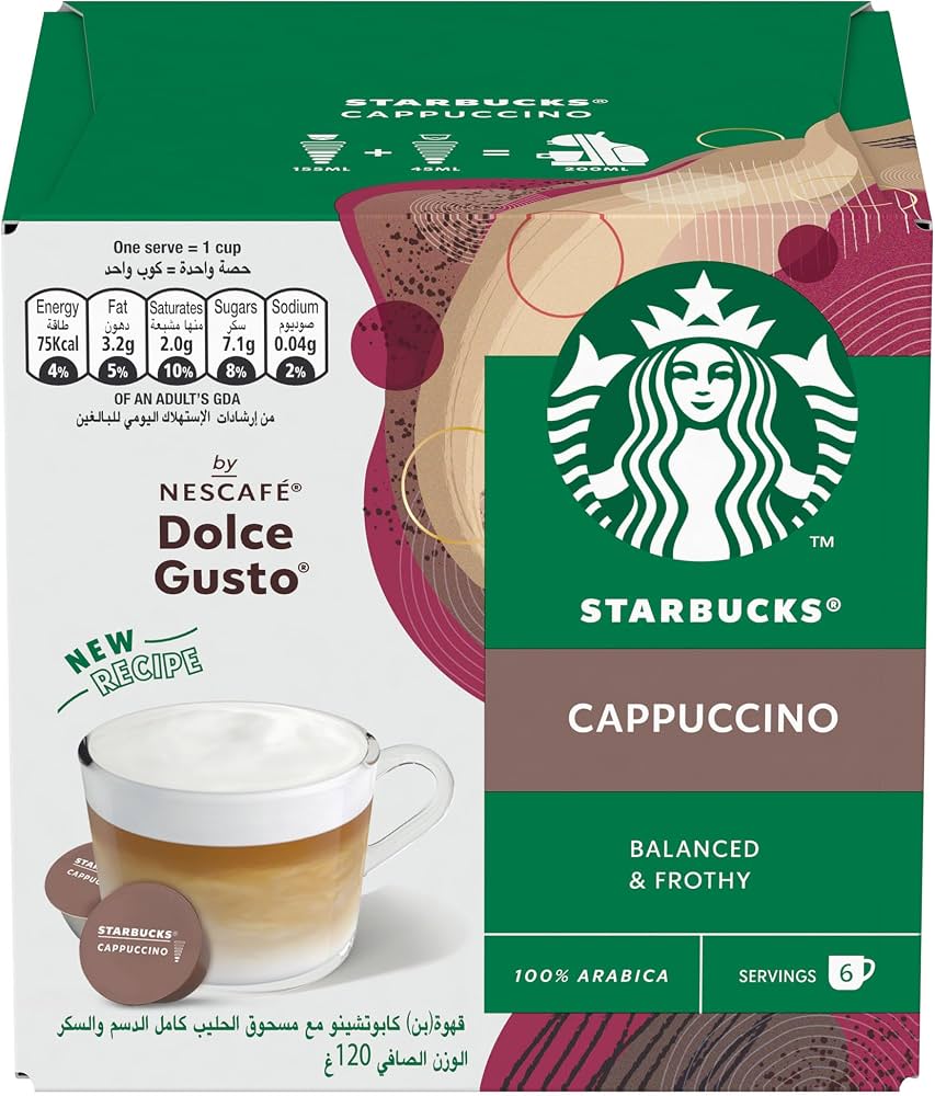 Starbucks Rich & Creamy Arabica Cappuccino Coffee Capsules
