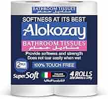 Alokozay Bathroom Tissues 4 Roll 200 Sheetx2ply