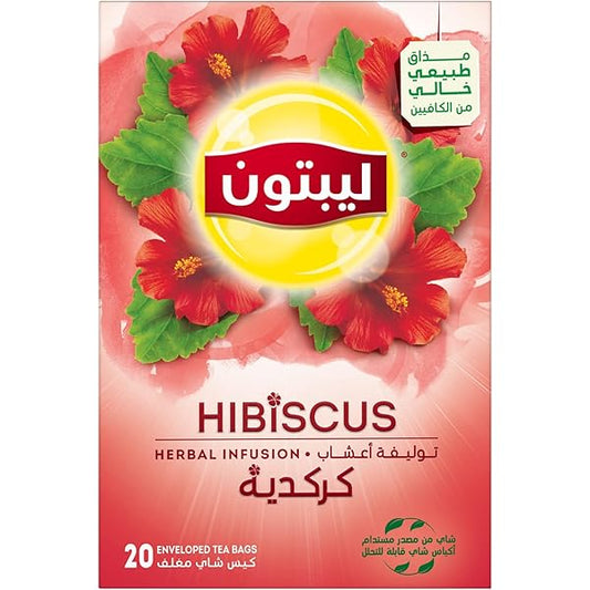 Lipton Herbal Infusion Hibiscus Tea Bags 20Per Pack