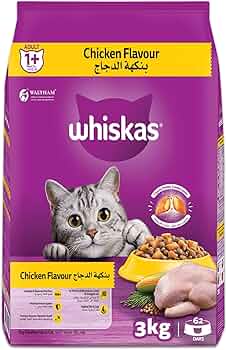 WHISKAS CHICKEN FLAVOUR 3KG