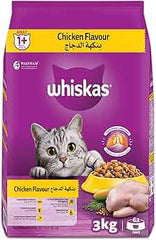 WHISKAS CHICKEN FLAVOUR 3KG